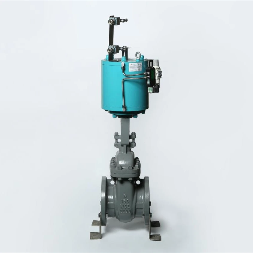 Double Flange Pneumatic Knife Gate Valve